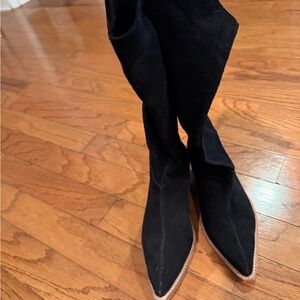 Free People Black Heeled Boots